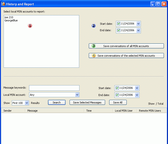 Main Window screenshot