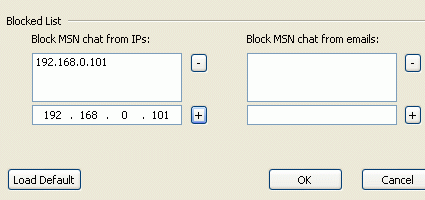 Block MSN Messenger use